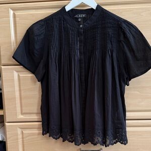 J Crew Black Top XXS NWT